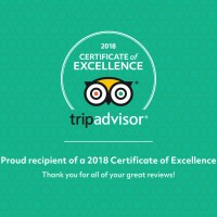 2018 Certificate of Excellence of TripAdvisor