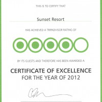 Certificate of Excellence